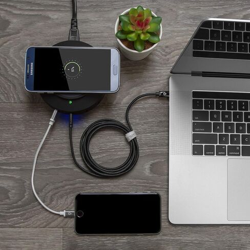 X5+ Elite 3005, 5W Qi Wireless Charger & 54W 5-Port USB Charging Station Including Type-C for Quick Charging Compatible with iPhone Xs Max/XR/XS/X/8 & Galaxy S10/S9/S9+/S8/S8+/Note 8 (White) in Saudi Arabia