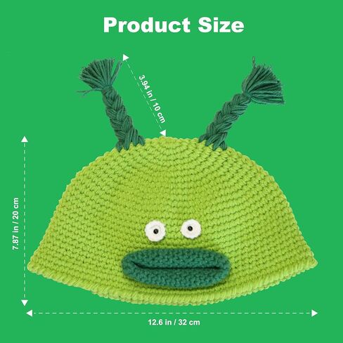 Funny Sausage Mouth Knitted Hat, Beanie Hat with Cocked Braid for Funny Themed Party, Winter Warm Cosplay Costume in Saudi Arabia