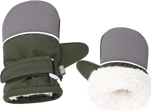 Fleece Lined Mittens for Baby Boys Girls,Infant Baby Toddler Little Kids Winter Gloves Mittens for Children in Saudi Arabia
