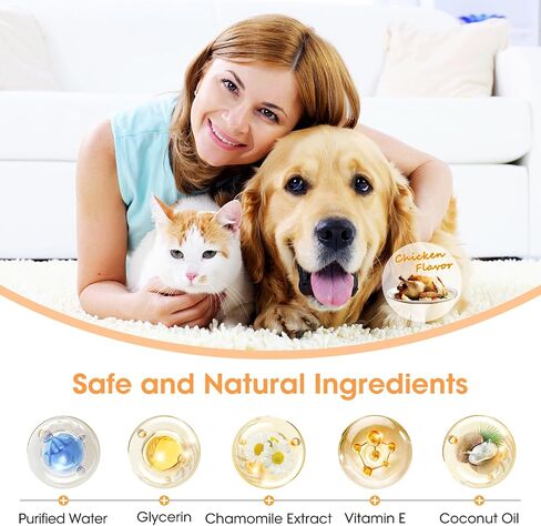 Dental Care Finger Wipes for Dogs & Cats, Reduces Plaque & Tartar, Freshens Breath, Pre-Soaked Pet Teeth Wipes, Easy to Use Disposable Oral Cleaning Pads,Mint Flavor,100pcs in Saudi Arabia