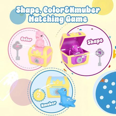 Educational Toddler Toys for 1 2 3 Year Old, Montessori Dinosaur Animal Toys Set Counting Color Matching Fine Motor Skill Games, Finger Puppets Christmas Birthday Gift for Girl Boy Baby in Saudi Arabia