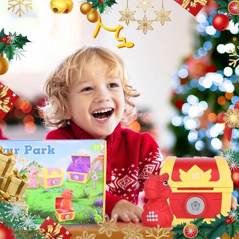 Educational Toddler Toys for 1 2 3 Year Old, Montessori Dinosaur Animal Toys Set Counting Color Matching Fine Motor Skill Games, Finger Puppets Christmas Birthday Gift for Girl Boy Baby in Saudi Arabia