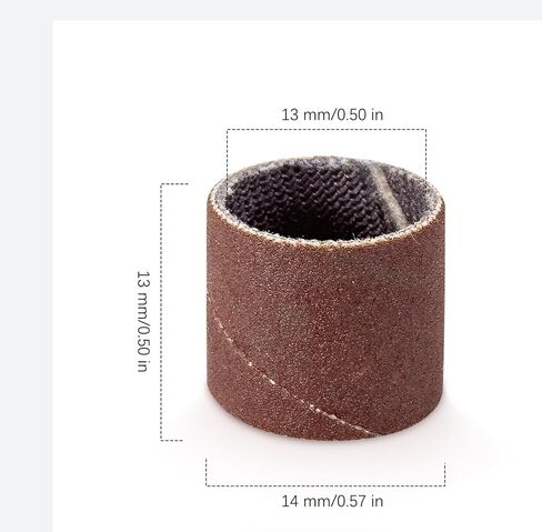 50PCS Sanding Bands Sleeves 60 Grit& 5 Mandrels Electric Grinding Polishing Sandpaper Circle Sand Ting in Saudi Arabia