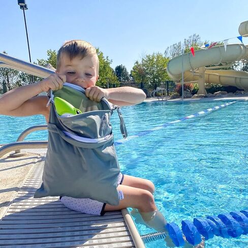 حقائب مبللة وجافة لحفاضات الأطفال القماشية وحقائب ملابس السباحة المبللة، حقائب سفر مقاومة للماء وقابلة للغسل، حقيبة صالة الألعاب الرياضية على الشاطئ لملابس السباحة والملابس المبللة، حقيبة السباحة، حقيبة الغسيل، بدلة السباحة الرطبة، حقيبة رطبة وجافة قطعتين in Kuwait