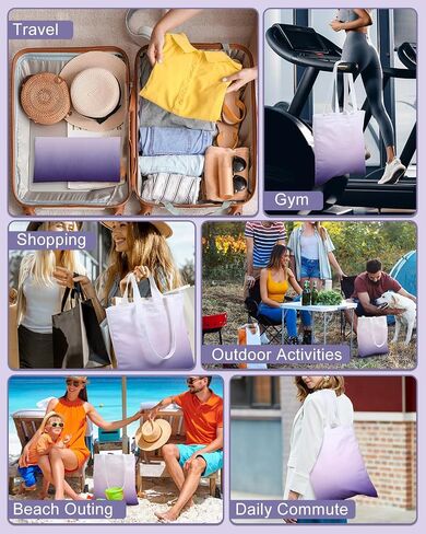 babygoal Waterproof Wet Bag with Small Inner Pocket, Suitable for Daily, Travel and Swimsuit, 14.1" x 11.8" - Gradient Purple FLAU02-B in Saudi Arabia