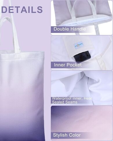 babygoal Waterproof Wet Bag with Small Inner Pocket, Suitable for Daily, Travel and Swimsuit, 14.1" x 11.8" - Gradient Purple FLAU02-B in Saudi Arabia