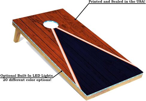 Tailgating Pros Lightweight Cornhole Game - 4'x2' Multicolor Pyramid Boards- Carrying Case & Set of 8 Corn Filled Bags in Saudi Arabia