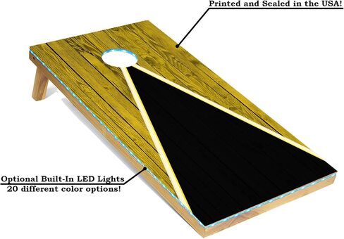 Tailgating Pros Lightweight Cornhole Game - 4'x2' Multicolor Pyramid Boards- Carrying Case & Set of 8 Corn Filled Bags in Saudi Arabia