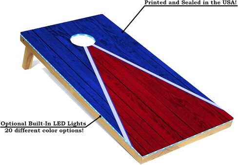 Tailgating Pros Lightweight Cornhole Game - 4'x2' Multicolor Pyramid Boards- Carrying Case & Set of 8 Corn Filled Bags in Saudi Arabia
