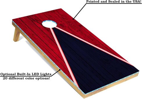 Tailgating Pros Lightweight Cornhole Game - 4'x2' Multicolor Pyramid Boards- Carrying Case & Set of 8 Corn Filled Bags in Saudi Arabia
