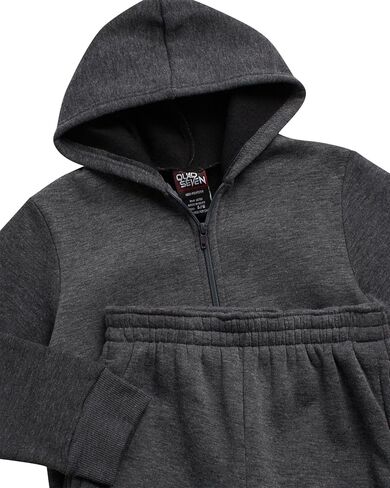 Boy's Jogset - 4 Piece Soft Fleece Zip Up Hoodie and Boys Jogger Pants - Athletic Boys' Clothing Sets (2T-7) in Kuwait