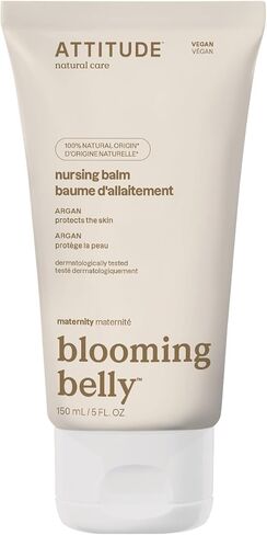 ATTITUDE Plastic-Free Nursing Balm Bar, Safe for Nursing, Plant and Mineral-Based Ingredients, Vegan and Cruelty-free Maternity Products, Unscented, 1 Ounce in Saudi Arabia