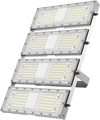 Flood Light 200W, Outdoor Lights with Dusk to Dawn Sensor, 330° Lighting Angle IP65 Waterproof 5000K Security Lights for Garage Yard in Saudi Arabia