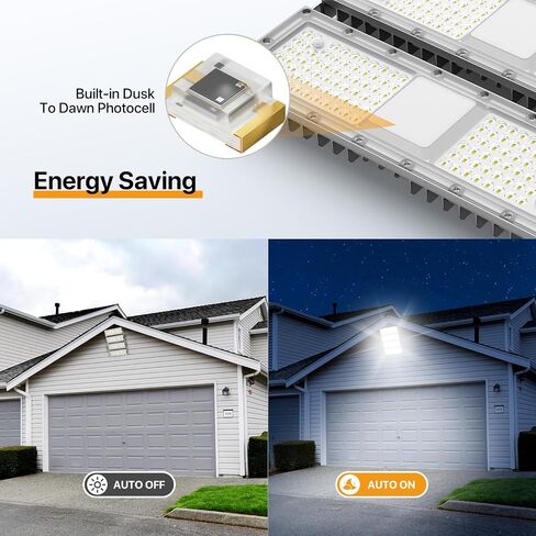 Flood Light 200W, Outdoor Lights with Dusk to Dawn Sensor, 330° Lighting Angle IP65 Waterproof 5000K Security Lights for Garage Yard in Saudi Arabia
