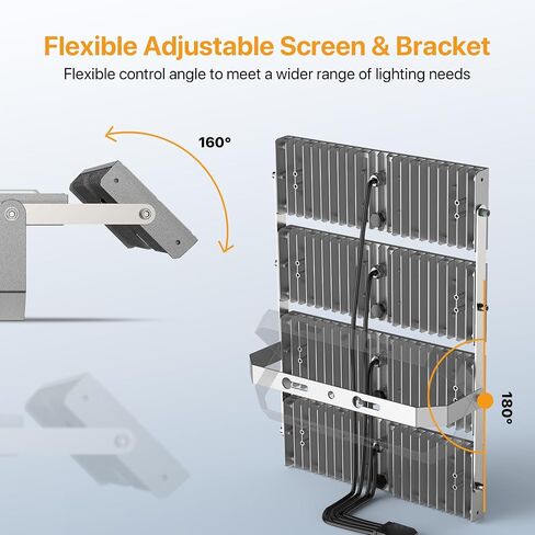 Flood Light 200W, Outdoor Lights with Dusk to Dawn Sensor, 330° Lighting Angle IP65 Waterproof 5000K Security Lights for Garage Yard in Saudi Arabia