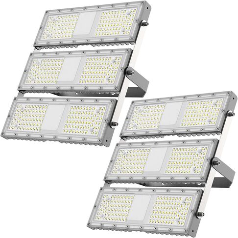 Flood Light 200W, Outdoor Lights with Dusk to Dawn Sensor, 330° Lighting Angle IP65 Waterproof 5000K Security Lights for Garage Yard in Saudi Arabia
