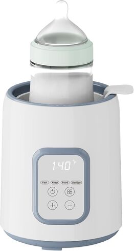 Bottle Warmer, Baby Bottle Warmers for All Bottles, with Smart Temperature Control and with Timer,8-in-1 Baby Milk Warmer,Fast Baby Bottle Warmer for Breastmilk -Gray in Saudi Arabia