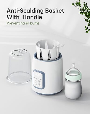 Bottle Warmer, Baby Bottle Warmers for All Bottles, with Smart Temperature Control and with Timer,8-in-1 Baby Milk Warmer,Fast Baby Bottle Warmer for Breastmilk -Gray in Saudi Arabia