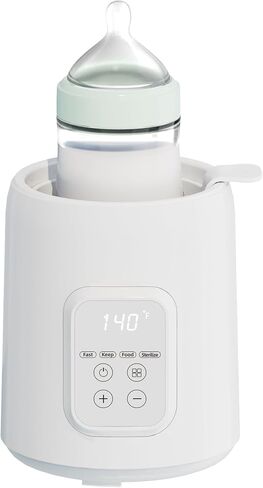 Bottle Warmer, Baby Bottle Warmers for All Bottles, with Smart Temperature Control and with Timer,8-in-1 Baby Milk Warmer,Fast Baby Bottle Warmer for Breastmilk -Gray in Saudi Arabia