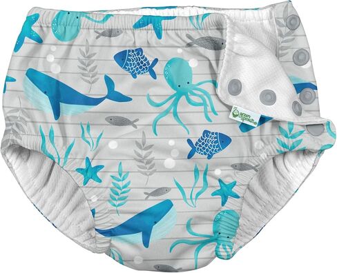 I PLAY. BY GREEN SPROUTS Baby-Boys Snap Reusable Absorbent Swimsuit Diaper in Kuwait