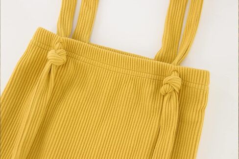 Baby Girls Boys Ribbed Overalls Solid Halter Backless Basic Cotton Overalls Pants. in Saudi Arabia