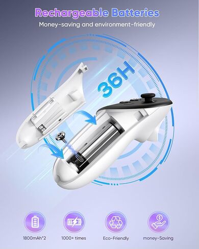 قاعدة شحن لـ Meta Quest 3S/Quest 3، محطة شحن سريعة 18 واط لـ Oculus Quest 3S/3 مع ضوء RGB، بطاريتان قابلتان لإعادة الشحن، شاحن مغناطيسي لسماعات Quest 3S/3 VR، دعم حزام النخبة in Kuwait