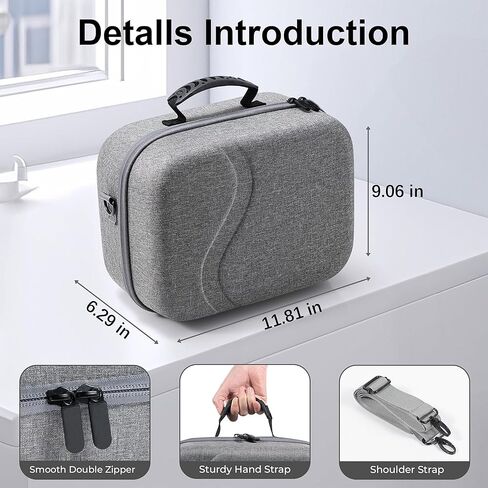 Upgraded Carrying Case for Meta Quest 3S/Quest 3, Large Travel Case Compatible with BOBOVR S3 Pro/KIWI Design Battery Head Strap, Oculus Quest 3/3S Controller and Other Accessories in Kuwait