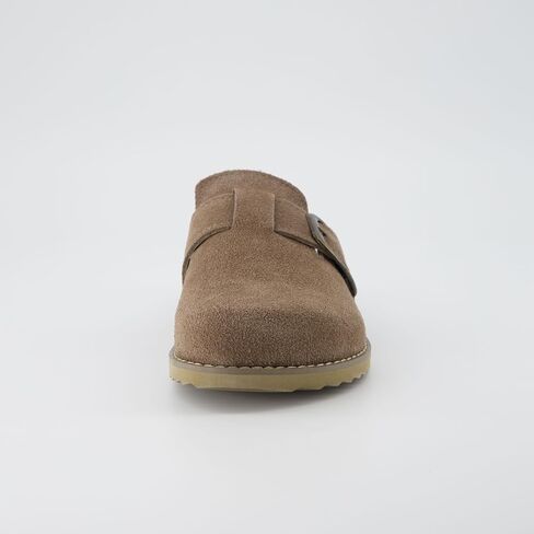 CUSHIONAIRE Women's Blain Genuine Suede Slip-On Clogs with + Memory Foam & Chic Buckle Mule - Comfortable, Non-Slip, Wide Widths Available in Kuwait