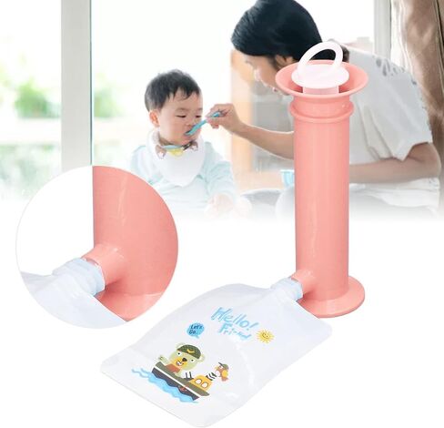 Baby Puree Pouches Maker,Apple Sauce Pouch Filler Fruit Pouch Filler 7Pcs Set Baby Food Pouch Maker Pure Color Pouches Toddler Fruit Squeeze Puree Filler for Kids Vert () in Saudi Arabia
