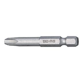 Stahlwille 08310001 1260 1/4" Phillips Screwdriver Bit - PH Size 1, 50mm Length, Tempered and Hardened, E 6.3, for Power Drivers, Made in Germany