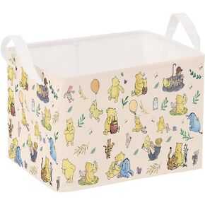 Winnie Basket,the Pooh baby Stuff,Winnie Nursery Decor Laundry Hamper With A Waterproof PECoating, Foldable, Bathroom and Bedroom SetClothes ,Toys Bin, Baby Nursery Hamper Decor