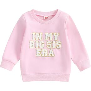 Toddler Baby Boy Girl Fall Clothes In My Bro/Sis Era Shirts Sweatshirt Big Bro/Sis Little Bro/Sis Matching Outfits