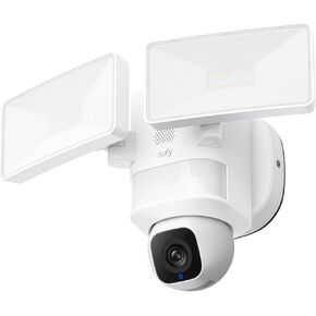 eufy Floodlight Camera E30, Security Camera Outdoor, 360° Pan and Tilt, AI Detection and Tracking, 2K Video, 2.4GHz Wi-Fi, 2,000 Lumens, Custom Voice and Light Alerts, 24/7 Recording, No Monthly Fee
