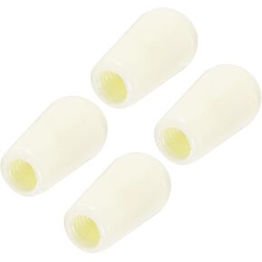 MECCANIXITY 4Pcs Guitar 3 Way Pickup Switch Tip M4 Plastic Toggle Switch Knobs for LP Electric Guitar, Orange