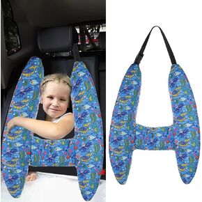 H-Shape Car Seat Pillow for Kids and Adults Universal Car Sleeping Head Support Aircraft Travel Pillows Travel Neck Rest Car Seat Pillow Neck Support Pillow for Carseat Long-Distance Sleeping