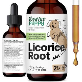 Licorice Root Drops for Dogs - Supplements for Lung Cleanse & Detox - Licorice Root Liquid Extract for Small, Medium & Large Dogs - Respiratory Lung Health Drops - Dog Food Supplements for Lungs 4 oz