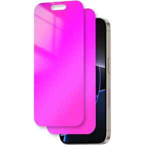 for iPhone 16 Pro Privacy Screen Protector Anti Blue Light for 16Pro Tempered Glass 6.3 Inch Gradient Colorful 28° Anti-Spy Easy Installation Full Coverage Anti-Scratch Bubble Free HD 2 Pack