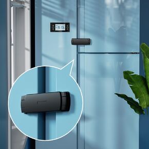 SAFELON 2 Pcs Baby Safety French Fridge Door Lock, Childproof Double Door Refrigerator Lock, Cabinet Cupboard Lock for Toddlers & Babies, Easy to Install (Black)