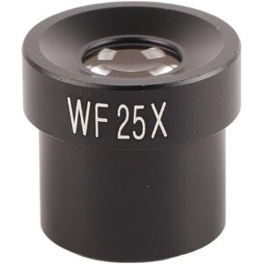WF25X Microscope Lens, 23mm Interface Large Field View Anti Reflection Coating Wide Angle Eyepiece Magnify Glass for Microscope