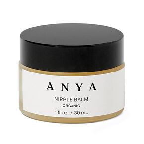 ANYA Organic Nipple Balm for Breastfeeding - 100% Vegan, Organic, Lanolin-Free. Nipple Cream developed to soothe itchy, chapped nipples and keeps skin hydrated & elastic. Postpartum essentials Gifts