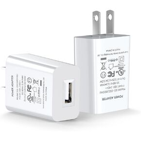 2-Pack Power Adapter Compatible with Outdoor WYZE Cam, Blink Mini, Nest Cam, Ring Stick Up Cam, Security Camera Charger Plug