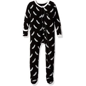 KicKee Pants Baby Print Footie Prd-kpf173-mnffe, Midnight Falling Feather, 18-24 Months