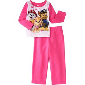 Baby Toddler Girls Pink Paw Patrol 2 pc Brushed Jersey Pajamas (12 Months)