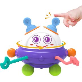 Montessori Toys for 18+ Months Old - Baby Sensory Toys for Boys and Girls Silicone Pull String Activity Toy for Toddlers Learning & Educational Toys (A)