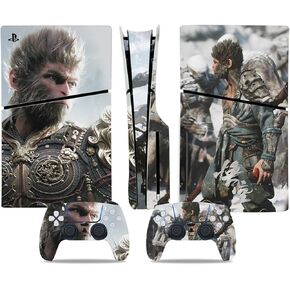 Skin Cover for PS5 Slim Disc Edition Console and Controller, Stickers Vinyl Decals for PlayStation 5 Slim Disk Edition(1291)