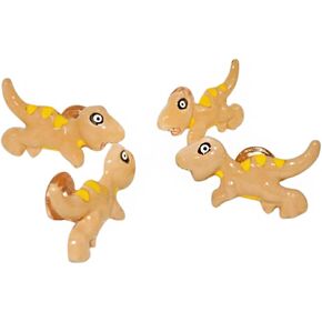Lovely Dinosaur Cabinet Knobs Animal Drawer Knobs 4Pcs Single Hole Handle for Door Closet Cupboard Dresser Wardrobe Marine Furniture Knobs Nursery Drawer Handles Decor