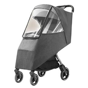 Stroller Raincoat, Universal Outdoor Stroller Protector (Linen Gray)