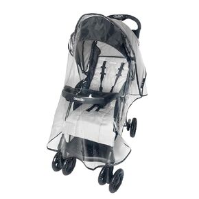SASHA'S Rain and Wind Cover for Kolcraft Cloud Plus Lightweight Travel Stroller Clear Design, Maxium Coverage (Stroller not Included)