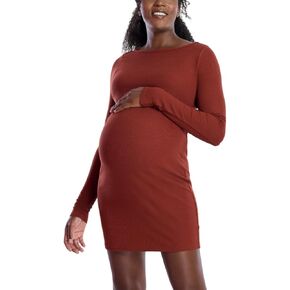 فستان حمل قصير بأكمام طويلة للنساء من Motherhood Maternity in Kuwait