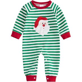 My First Christmas Baby Boy Girl Outfit Newborn Santa Claus Clothes Long Sleeve Romper Jumpsuit Fall Winter Clothes
